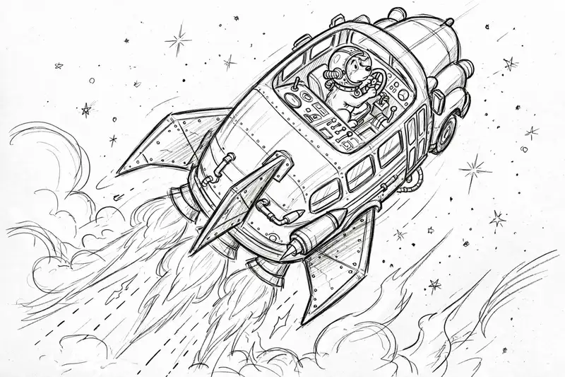 Sketch: the rocket bus