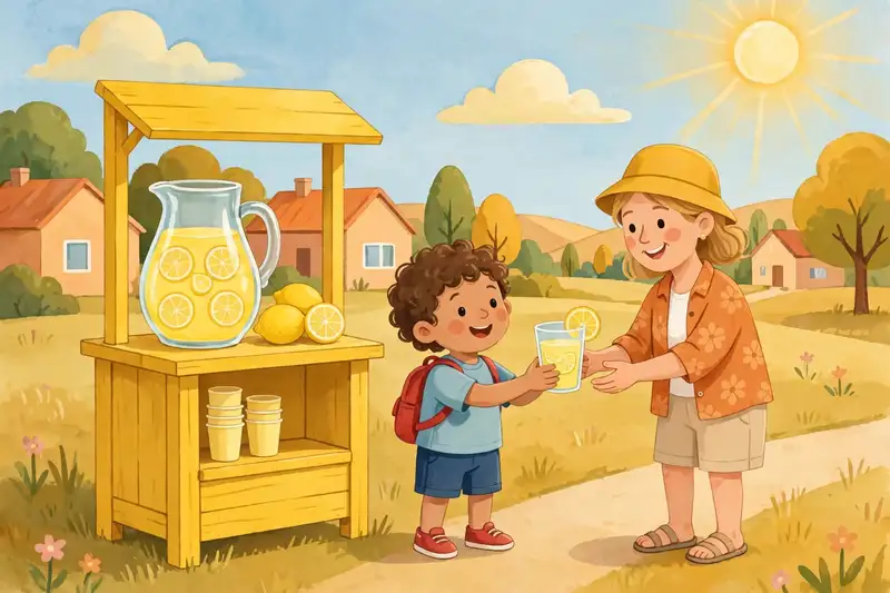 Lemonade Stand storybook art