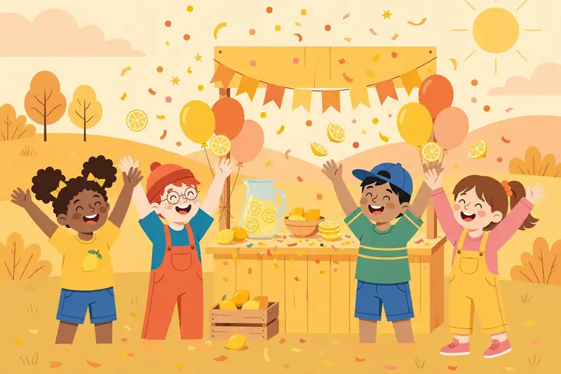 Lemonade Stand storybook art