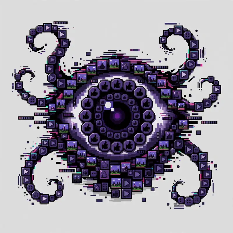 The Algorithm, a 16-bit shadowy eye boss